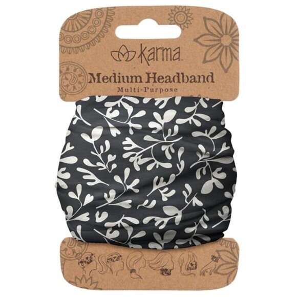Black Ivy Women's Headband – Fabric & Stretchy Hair Scarf - Picture 1 of 5